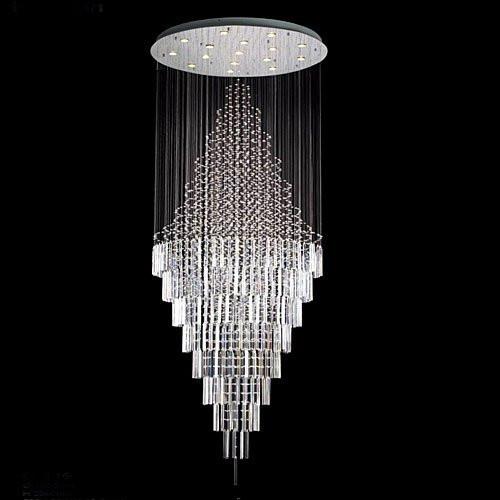 New Modern Contemporary Chandelier "Rain Drop" Chandeliers H 100" W 32" (Over 8Ft Tall) - G7-6874/16