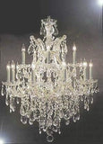 Set of 2-1 Large Foyer/Entryway Maria Theresa Empress Crystal (tm) Chandeliers Lighting! H 60" W 52" and 1 Chandelier Crystal Lighting Chandeliers H30 X W28 - CS/B12/2756/36+1 + CS/21532/12+1 A500-