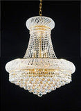 French Empire Crystal Chandelier Chandeliers H24" X W24" - Good for Dining Room, Foyer, Entryway, Family Room and More! - A500-C6/CG/542/15