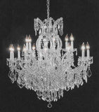 Set of 2-1 Chandelier Crystal Lighting Chandeliers - Great for The Dining Room, Foyer, Living Room! H30 X W28 and 1 Chandelier Crystal Lighting Empress Crystal (TM) H38" W37" - CS/21532/12+1 + CS/1/21510/15+1 A500-
