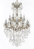 Swarovski Crystal Trimmed Chandelier Maria Theresa Crystal Chandelier Chandeliers Lighting H 50" X W 30" - Great For Dining Room Entryway Or Living Room - A500-B13/152/18Sw