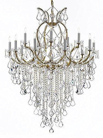 Maria Theresa Chandelier Empress Crystal (Tm) Lighting Chandeliers H 50" W 37" Great For Large Foyer / Entryway - A500-B12/21510/15+1