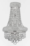 Set of 3-1 French Empire Crystal Chandelier Chandeliers H66" x W36" and 2 Empire Empress Crystal (Tm) Wall Sconce Lighting W 12" H 17" - A500-CS/541/32 + C121-1800W12SC