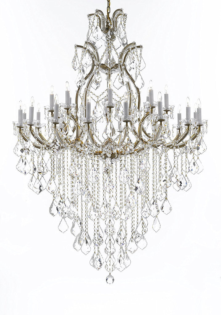 Swarovski Crystal Trimmed Chandelier Lighting Chandeliers H65" X W46" Great for the Foyer, Entry Way, Living Room, Family Room and More - A500-B12/52/2MT/24+1SW
