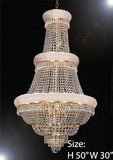Swarovski Crystal Trimmed Chandelier Empire Chandelier Lighting W/ Swarovski Crystal 30"X50" - A500-448/21Sw